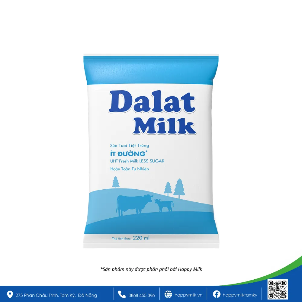 DALATMILK LOW SUGAR STERILIZED FRESH MILK 220ML